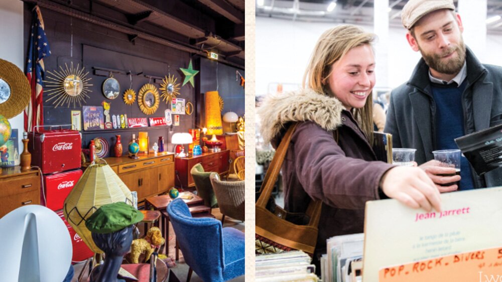 On chine au Vintage Weekender...